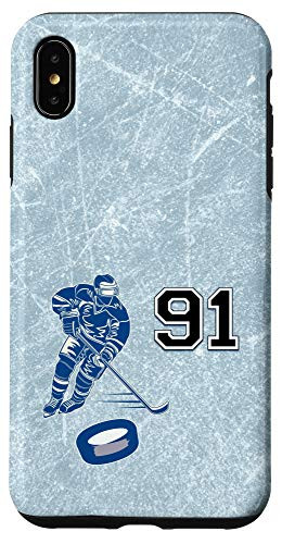 iPhone XS Max 91 Hockey Number Player Design  91 Case