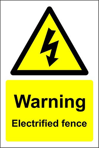 Warning Stickers Electrified Fence Electric Warning Signs Plastic,Safety Sign Stickers,Private Property Warning Sign Lables,Notice Sign,200mm X150mm