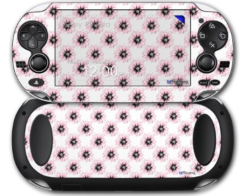 Kearas Daisies Diffuse Glow Pink - Decal Style Skin fits Sony PS Vita