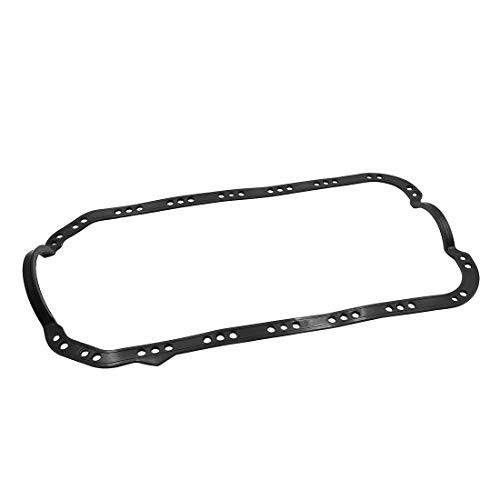 X AUTOHAUX Black 43cm x 23cm Engine Oil Pan Gasket for Honda Civic D16 D15 11251-P01-004