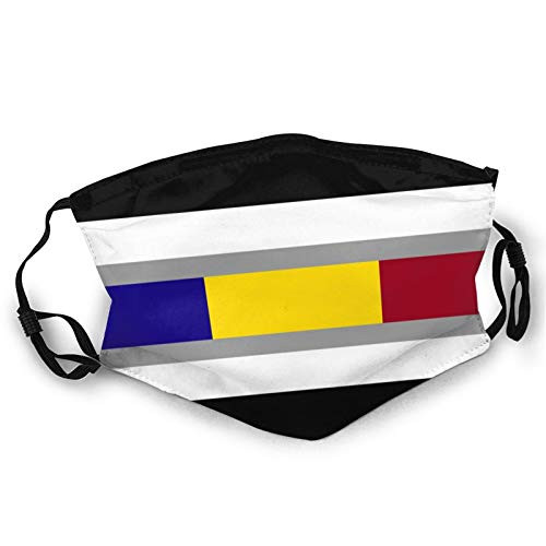 Gray Pan Pride Flag LGBTQ Unisex Anti Dust Adjustable Face Mask Double-Sided Printing