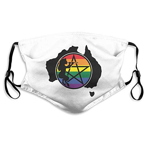 Pan Supports Marriage Equality Unisex Face Mask with 5-Layer Filters Breathable Mask Reusable Black