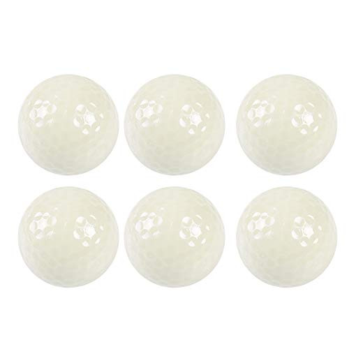 Wilecolly Golf Ball 6pcs Night Golf Balls Luminous Fluorescent Golf Balls Long Lasting Bright Glow in Dark Golf Accessories