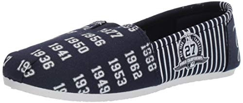 FOCO MLB New York Yankees SMU Thematic Womens Canvas Shoe, Team Color, L FOCO MLB New York Yankees SMU Thematic Womens Canvas Shoe, Team Color, L