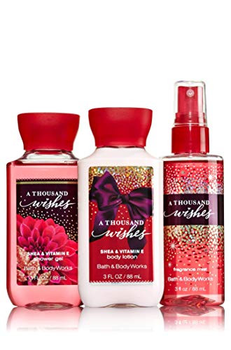 Bath  and  Body Works A Thousand Wishes Mini Body Set - Shower Gel, Body Lotion  and  Fragrance Mist