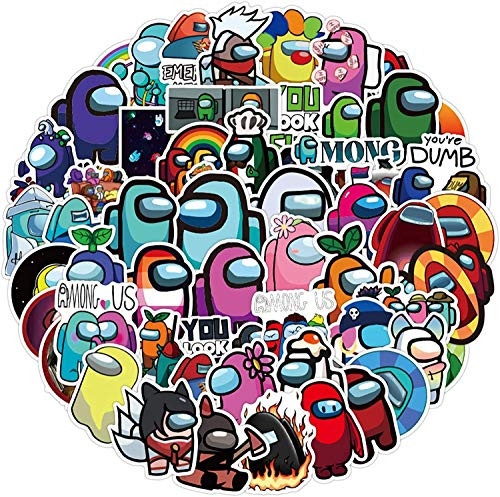 Natsuk486 100 Among Us Sticker , Game Fandom Animme Waterproof PVC Stickers for Laptops,Hydro Flasks,Water Bottles,Phone,Computers Guitar,Cartoon,Bike,Skateboard,Luggage,etc (Among us) Natsuk486 100 Among Us Sticker , Game Fandom Animme Waterproof PVC Stickers for Laptops,Hydro Flasks,Water Bottles,Phone,Computers Guitar,Cartoon,Bike,Skateboard,Luggage,etc (Among us)