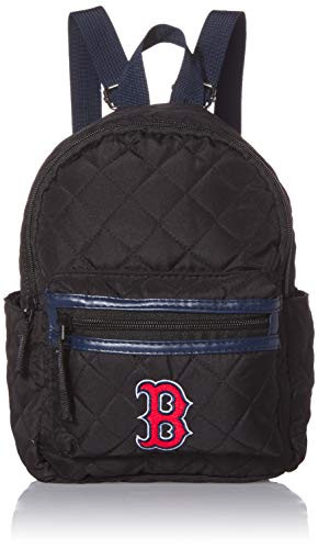 FOCO MLB Boston Red Sox Unisex Black Quilted Mini Backpack - WOMENSBLACK Quilted Mini Backpack - Womens, Team Color, One Size