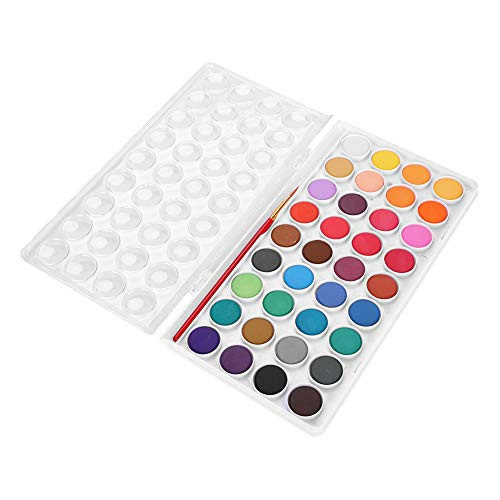 Watercolor Paints Set 36 Vibrant Colors Solid Watercolor Travel Pan Kit with Brush Color Palette Portable Art Painting Field Sketch Set for Artists Kids Adults Students Beginners Outdoor Painting Watercolor Paints Set 36 Vibrant Colors Solid Watercolor Travel Pan Kit with Brush Color Palette Portable Art Painting Field Sketch Set for Artists Kids Adults Students Beginners Outdoor Painting