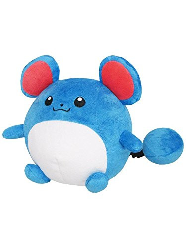 Sanei Pokemon All Star Collection Marill Stuffed Plush Toy, 5.5"