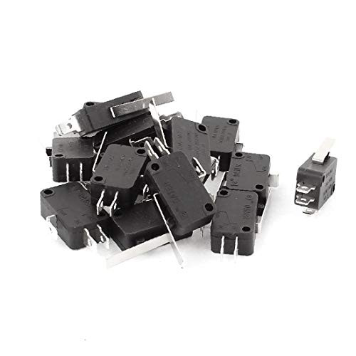 X-DREE 15 Pcs 125VAC 15A 250VAC 16A Short Lever Arm SPDT 3 Terminals Momentary Micro Switch (6a87aff1-a222-11e9-8d7c-4cedfbbbda4e)