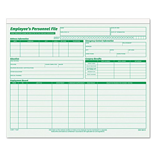 TOP3287 - TOPS Employee Record Folder