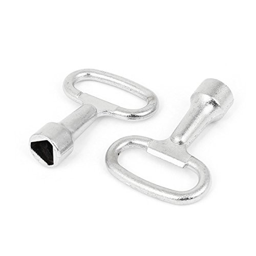 uxcell Triangle Socket Spanner Key for 10x9mm Triangular Panel Lock 2Pcs