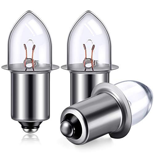3 Pieces 3 Volt/ 3D - 3.6 Volt 0.75A Bayonet Base Krypton Replacement Bulbs Flashlight Bulbs