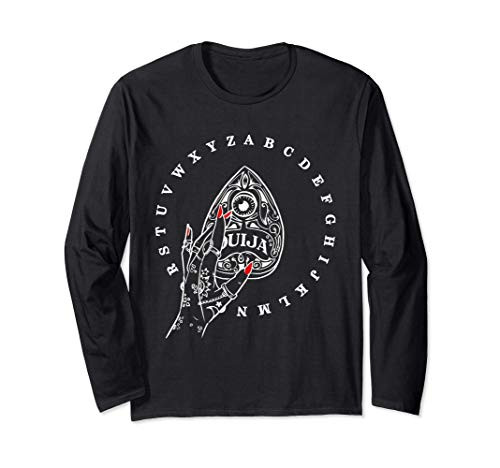 Vintage Occult Ouija Board Witch Hand Wiccan Gothic Gift Long Sleeve T-Shirt
