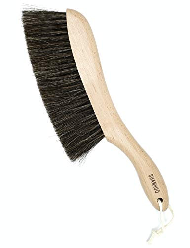 Dustpan,Bench Woodworking Brush-Brushes are Used for Counter, Gardening, Furniture, Drafting, Patio, Fireplace Cleaning?100 percent horse hair brush