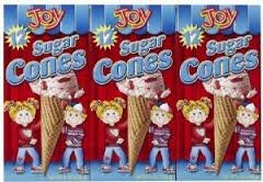 Joy Sugar Cones Ice Cream Cones (Pack of 3)