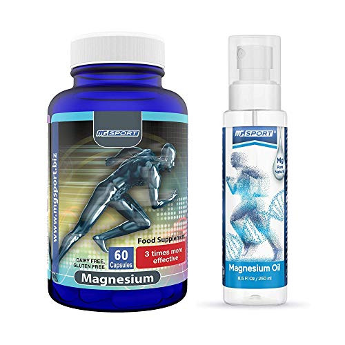 High Absorption Magnesium Supplement and Oil for Leg Cramps - Restless Leg Syndrome Relief - Helps Sore Muscles, Leg Cramps and Muscle Recovery