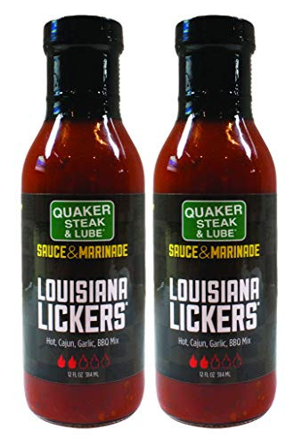 Quaker Steak and Lube Louisiana Lickers Wing Sauce - TWO 12 Ounce Bottles of Quaker Steak  and  Lube Louisiana Lickers Chicken Wing Sauce
