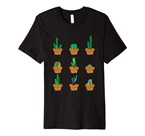 Cactus Thorns Plant Garden Desert Funny Gift Premium T-Shirt