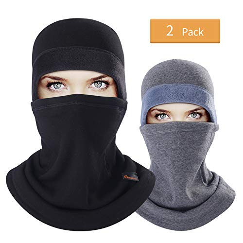 B BINMEFVN Balaclava Ski Mask - Windproof Cold Weather Face Mask Winter Fleece Hood for Men and Women