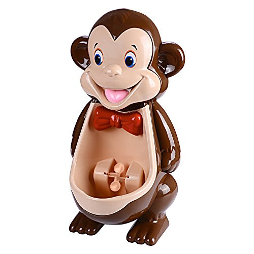 Potty Training Urinals for Boys, Cute Monkey Potty with Funny Aiming Target Windmill for Kids Toddlers Children Boys