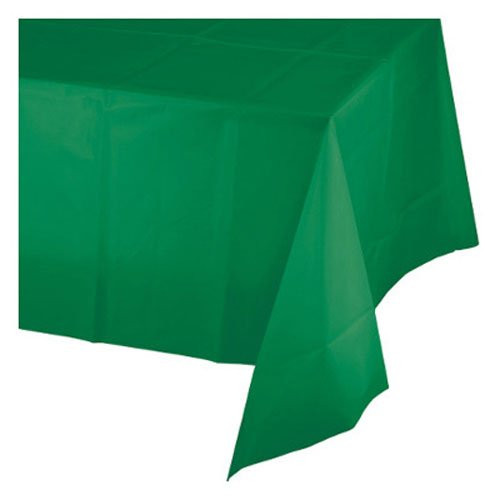 Creative Converting Plastic Tablecover 54"X108"-Emerald Green