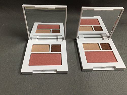 2 x Clinique Jonathan Adler Makeup Eye Shadow Duo Palette 01 Like Mink 07 Sunset Glow New