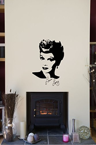 Lucy Lucille Ball Silhouette Vinyl Wall Words Decal Sticker Graphic