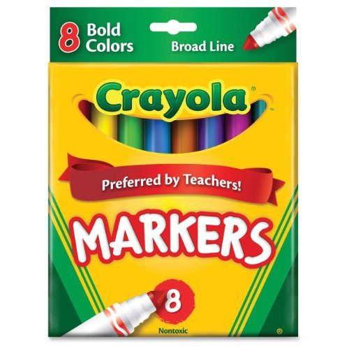 Crayola 8ct Broad Markers Bold