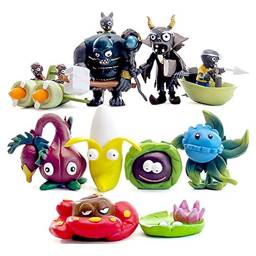 Plants vs Zombies 10pcs Action Figures Set Toys Series Game Role Figure Display Toy PVC (E)