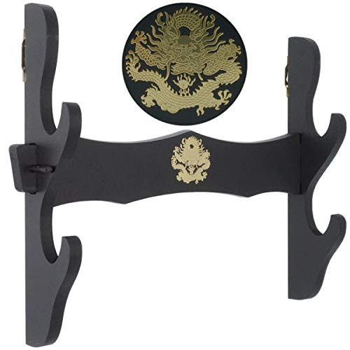 Mounoe Dragon Sword Holder Wall Mount Samurai Sword Rack Katana Wakizashi Display Stand Decorative Sword Hanger