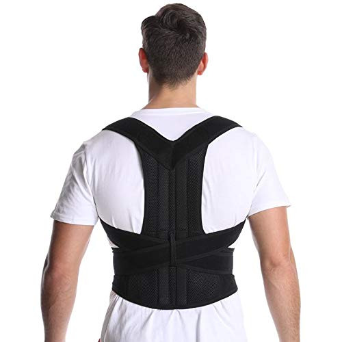 Back Brace Posture Corrector for Women and Men Back Lumbar Support Shoulder Posture Support for Improve Posture Provide and Back Pain Relief (L)