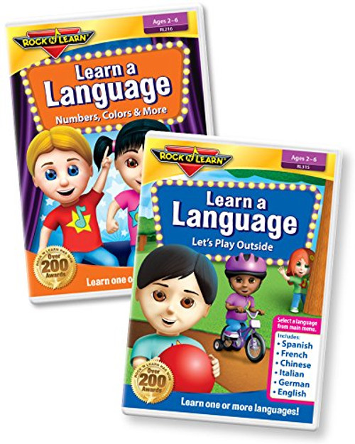 Learn a Language 2 DVD Set - 6 Languages on Each DVD - Spanish, Mandarin Chinese, French, Italian, German and English Vocabulary Learn a Language 2 DVD Set - 6 Languages on Each DVD - Spanish, Mandarin Chinese, French, Italian, German and English Vocabulary