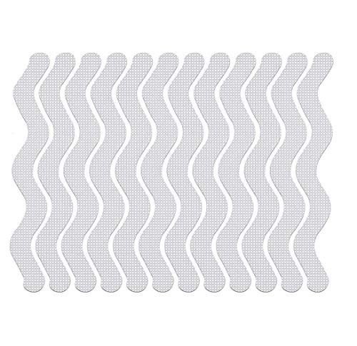 DDCASE Bathtub Anti-Slip Stickers, Non-Slip Treads Adhesive Sticker for Bathroom Bathtub Shower Floor Stairs, 12 Pieces