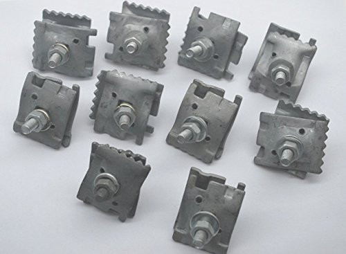 10 TRAILER I-BEAM GROUND CLAMP SATELLITE CATV 10 AWG GALVANIZED STEEL 200-230