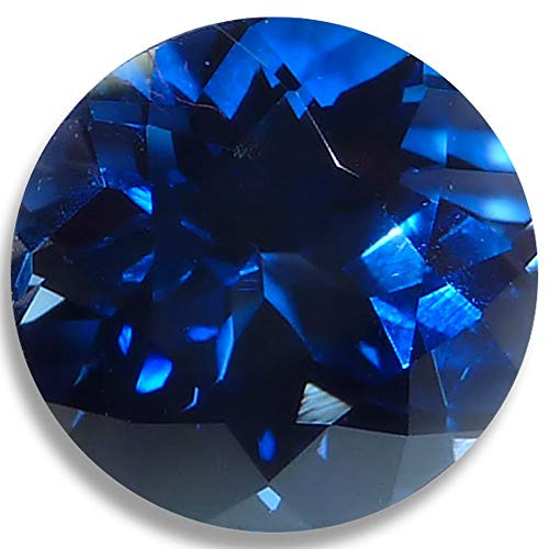 OptimaGem Lab Sapphire Round 4mm-12mm Loose Gemstones (6mm, deep Blue)