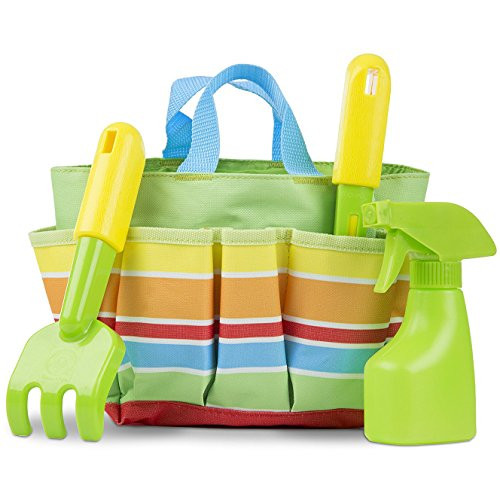 Melissa  and  Doug Giddy Buggy Tote Set: Sunny Patch Outdoor Play Series Plus 1 Scratch Art Mini-Pad Bundle ( 06741)