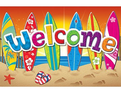 Teacher Created Resources Surf's Up Welcome Postcard (5363)