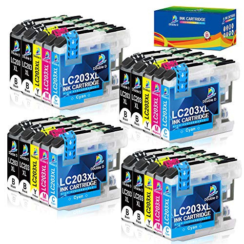 Double D LC203XL LC201XL Compatible Ink Cartridge Replacement for Brother LC203 LC203XL LC201 LC201XL for Brother MFC-J480DW MFC-J880DW J485DW J460DW J680DW J885DW J4420DW J4620DW J5620DW (20-Pack) Double D LC203XL LC201XL Compatible Ink Cartridge Replacement for Brother LC203 LC203XL LC201 LC201XL for Brother MFC-J480DW MFC-J880DW J485DW J460DW J680DW J885DW J4420DW J4620DW J5620DW (20-Pack)