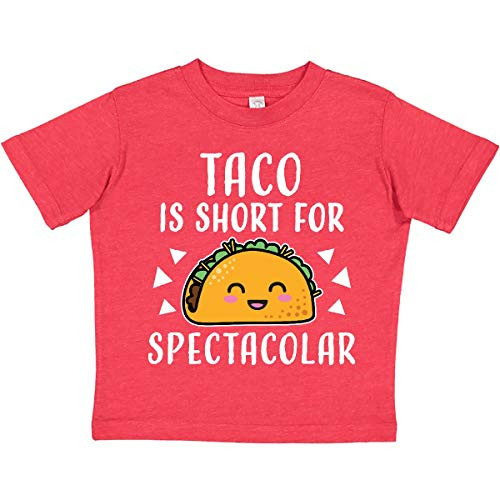 inktastic Taco is Short for Toddler T-Shirt 3T Retro Heather Red 34d38