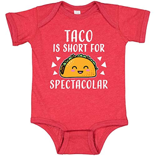 inktastic Taco is Short for Infant Creeper 24 Months Retro Heather Red 34d38