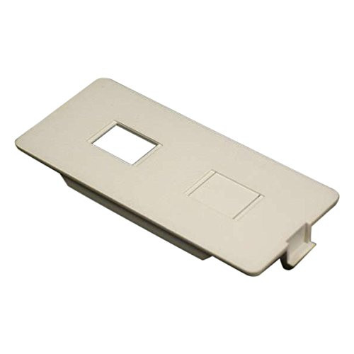 C2G/Cables to Go 16212 Wiremold  5500 Dual RJ11/RJ45 Connector Faceplate Fitting for Wiremold 4000