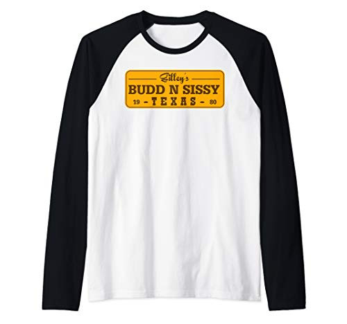 Funny Gilley's Bud N Sissy Texas Cowboy Gift Raglan Baseball Tee