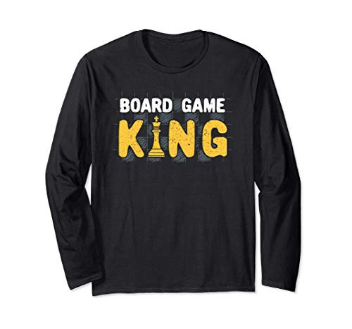 Board gamer gifts - Board Game King funny Chess Player Long Sleeve T-Shirt Board gamer gifts - Board Game King funny Chess Player Long Sleeve T-Shirt