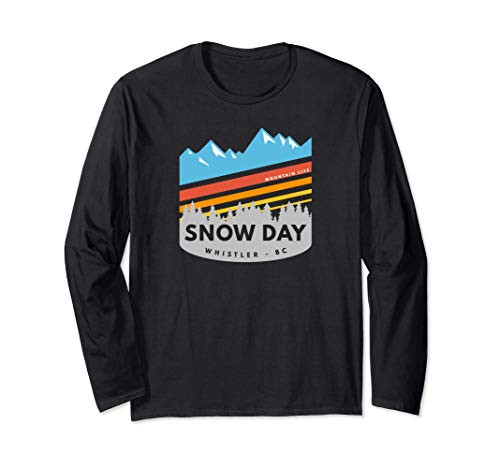 Mountain Life Snow Day Winter Sports Slope Ski Snowboard Long Sleeve T-Shirt