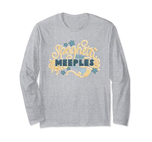 Spaghetti and Meeples Board Gamer Long Sleeve T-Shirt