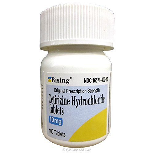 Cetirizine 10 mg Antihistamine Tablets Generic for Zyrtec 24 Hour Allergy 100 Tablets 100 ct. bottles 4 Pack Total 400 ct. (4)