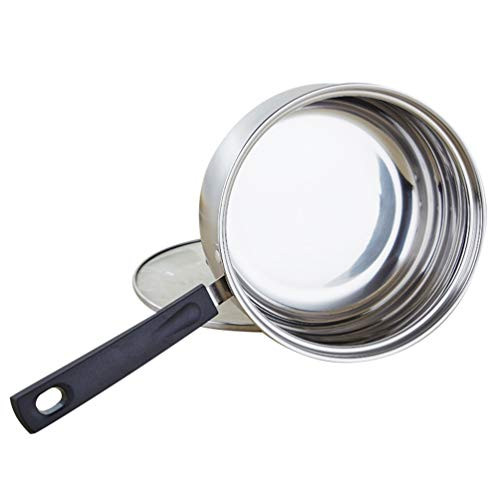 Cabilock Milk Pot Stainless Steel Saucepan Soup Pot Sauciers Noodle Pan Small Cooking Pot Butter Warmer Melting Pot with Handle for Milk Chocolate Candy Baby Food