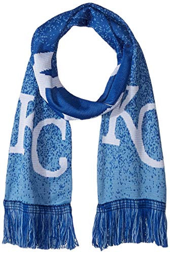 MLB Kansas City Royals Unisex POLYKNIT BIG LOGO SCARFPOLYKNIT BIG LOGO SCARF, Team Color, One Size