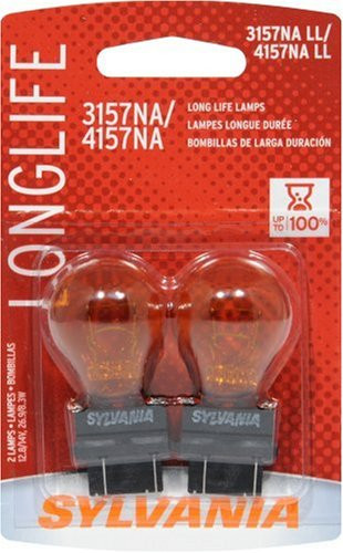 2-PK SYLVANIA 3157NA/4157NA Long Life Automotive Light Bulb